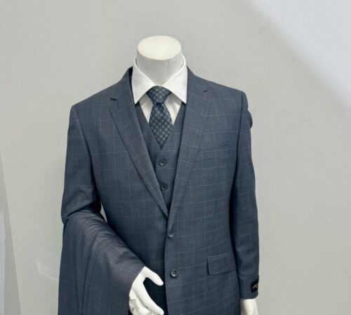 Statement Gray with Window Pane 3Pc