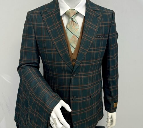 Steve Harvey 3Pc Green w/Bronze Window Pane