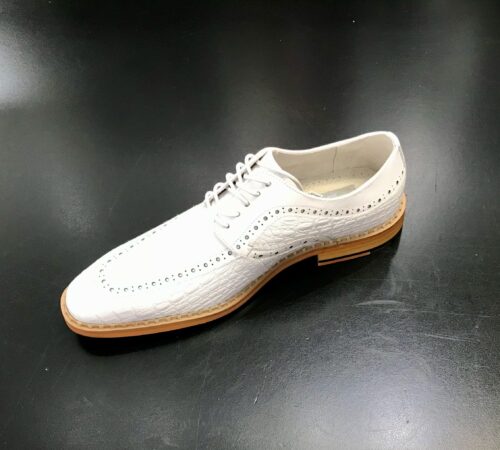 Giovanni Leather White Terrence Dress Shoe
