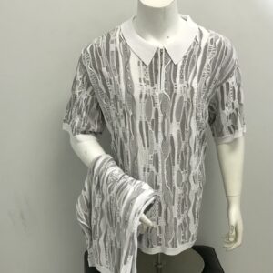 Stacy Adams Short Set Gray & White