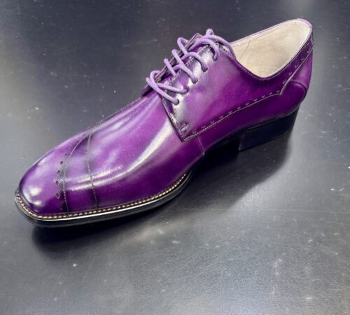 Giovanni Triston Leather Purple Dress Shoe