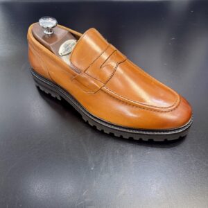 Stacy Adams Leather Cognac Casual Loafer