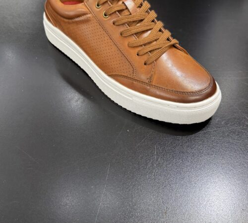 Stacy Adams Leather Cognac Casual Lace Up