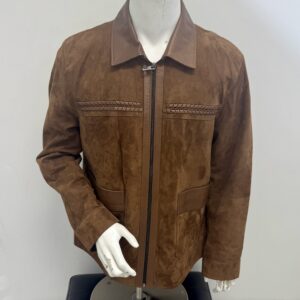 Luca Della Suede w/Lambskin Leather Brown Jacket