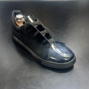 Belvedere Studio Black Patent & Velvet