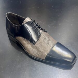 Belvedere Studio Calf & Deerskin Black & Grey