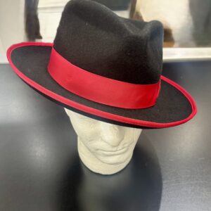 Bruno Capelo Nighthawk Coll Black & Red Fedora