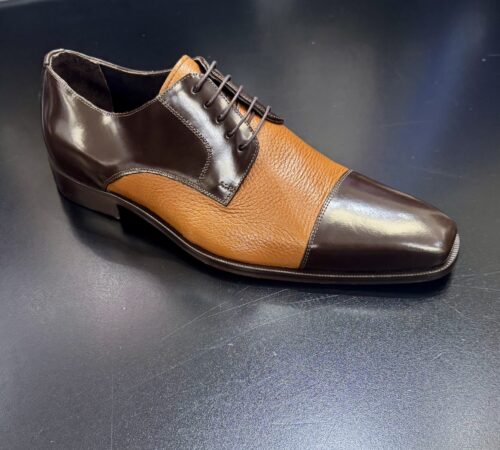 Belvedere Studio Brown & Tan Dress Shoe