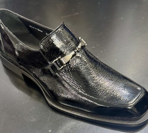 Mezlan Leather Black Slip-On