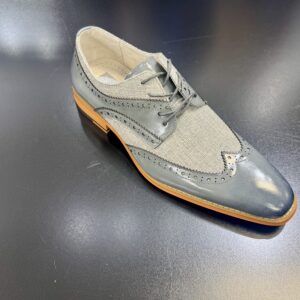 Giovanni Nico Leather Grey Dress Shoe