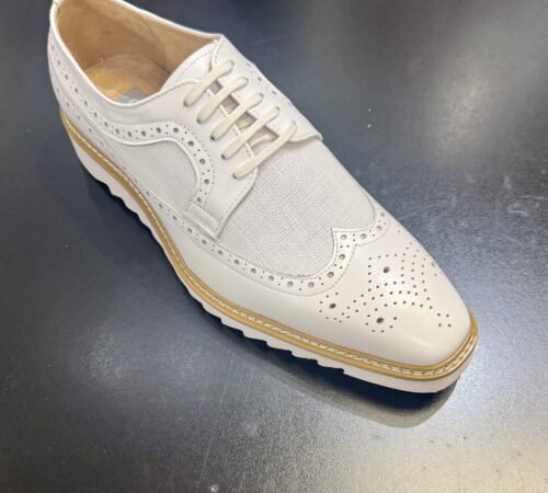 Giovanni Tone Leather White Casual Shoe