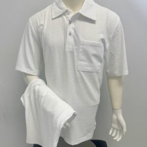 Stacy Adams Polo Short Set White